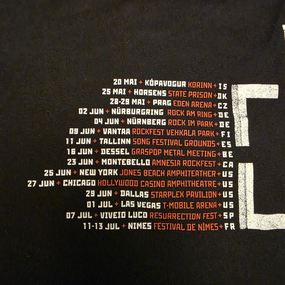 Rammstein Women's World Tour 2017 Rock Band Concert T-shirt Slim Fit Size M - Picture 4 of 8